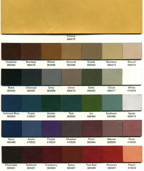 Omnicolor Color Chart